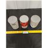 Image 3 : (3) 1 quart Oil Cans-Texaco, Prestone, Allstate- full