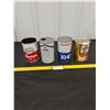 Image 2 : (3) 1 quart Oil-Gulf, Pacific 66, Esso-empty, Sonic Oil Can-full