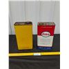 Image 2 : (2) 1 gallon Lubricant Cans- Shell, Esso-empty