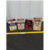 Image 1 : (4) Fluid Cans-Varcon, Kleen flo, QuickAid, empty, Linseed Oil, Partial