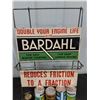 Image 3 : Bardahl Display with (11) Product Cans, 4 large cans empty
