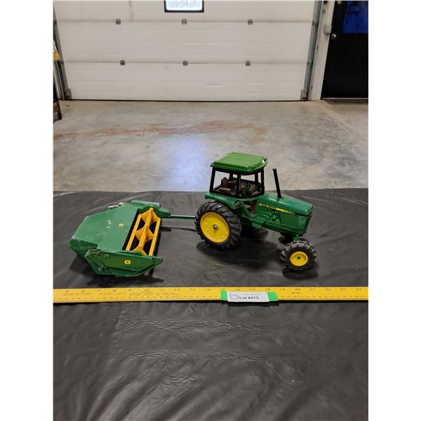 Die Cast ERTL John Deere Tractor and Mower Conditioner Toys