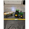 Image 1 : Die Cast John Deere Tractor with Anhydrous Ammonia Tank Toys