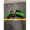 Image 2 : Die Cast ERTL John Deere Tractor and Tin John Deere Barge Wagon Toy