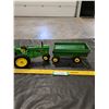 Image 4 : Die Cast ERTL John Deere Tractor and Tin John Deere Barge Wagon Toy