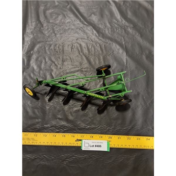 Tin John Deere 4-bottom Plow Toy