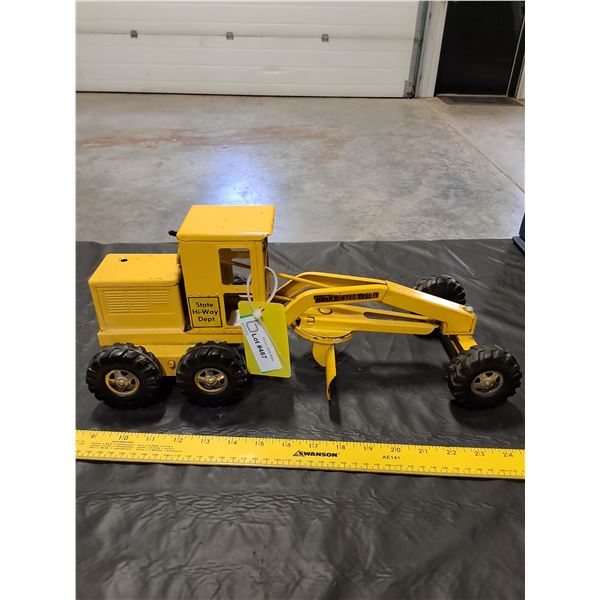 Tin Tonka State Hi-way Dept Road Grader Toy