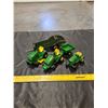 Image 1 : Die Cast John Deere Tractors, Mower, Trailer, Metal Manure Spreader Toys