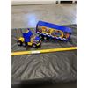 Image 2 : Plastic Tonka Racing Semi and Trailer Toy