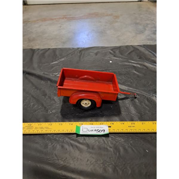 Tin Tru-Scale Utility Trailer Toy