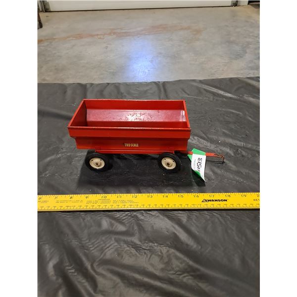 Tin Tru-Scale Flare Side Box Wagon Toy