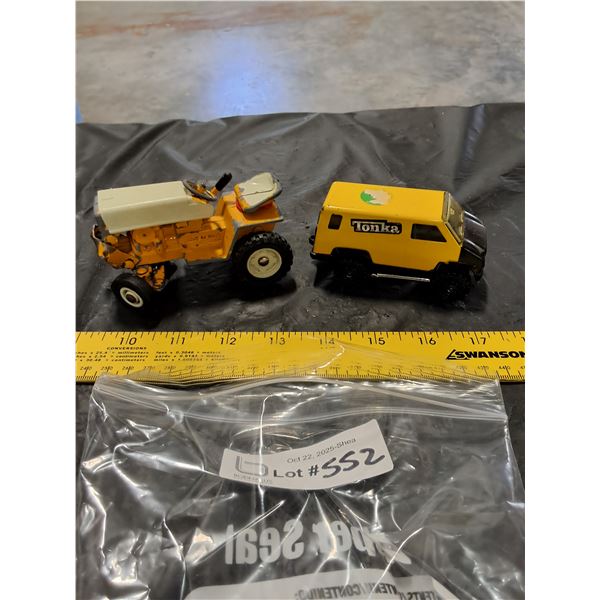 Tin Tonka Van, Die Cast Tractor Toy