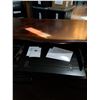 Image 8 : **Heavy Solid Wood Office Desk with Front Shelving and Locking Drawers-Keys Included