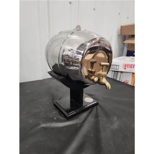Ducks Unlimited Keg-Shaped Stainless Steel Beverage Dispenser