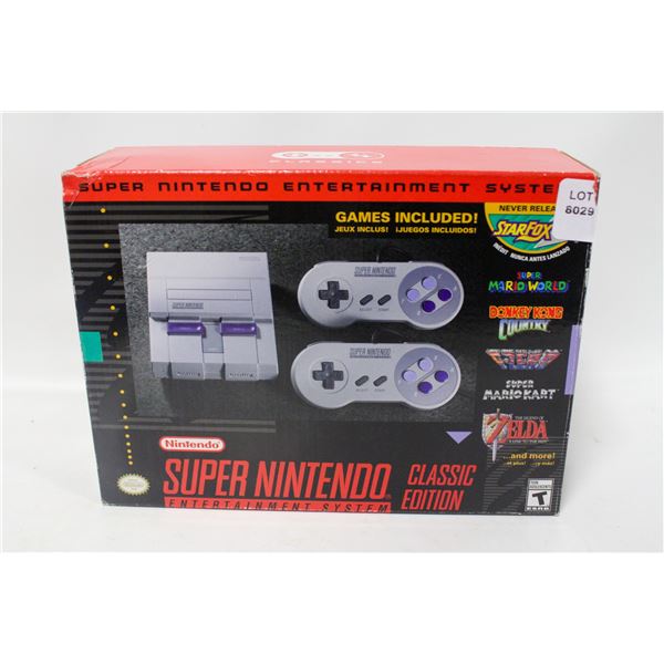 CIB SUPER NINTENDO CLASSIC EDITION