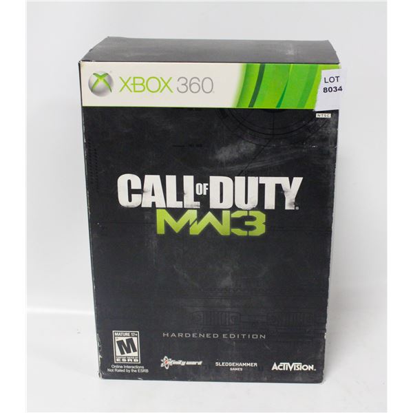 CIB XBOX 360 COD MW3 HARDENED EDITION