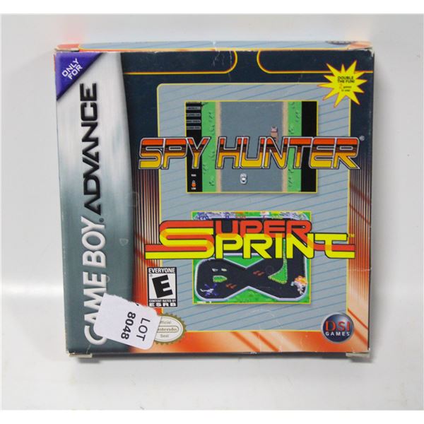 CIB GBA NINTENDO SPRINT/SPY HUNTER