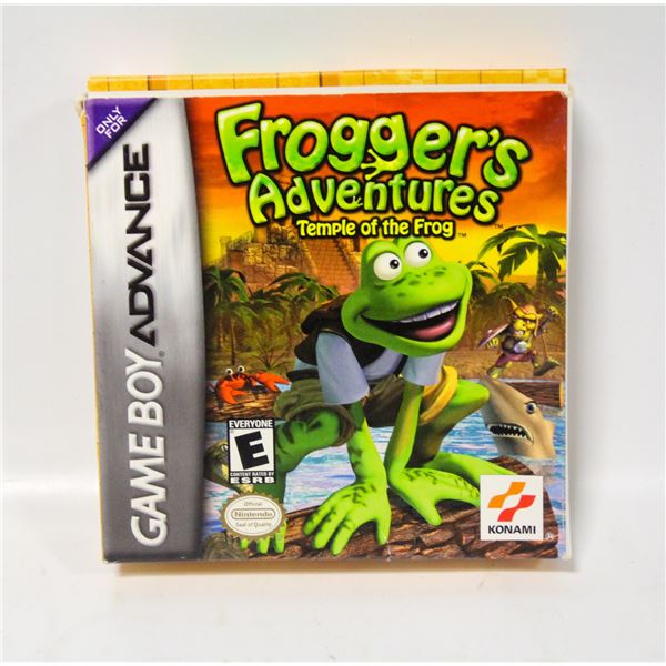 CIB FROGGER ADV TEMPLE FROG GAMEBOY NINTENDO GBA
