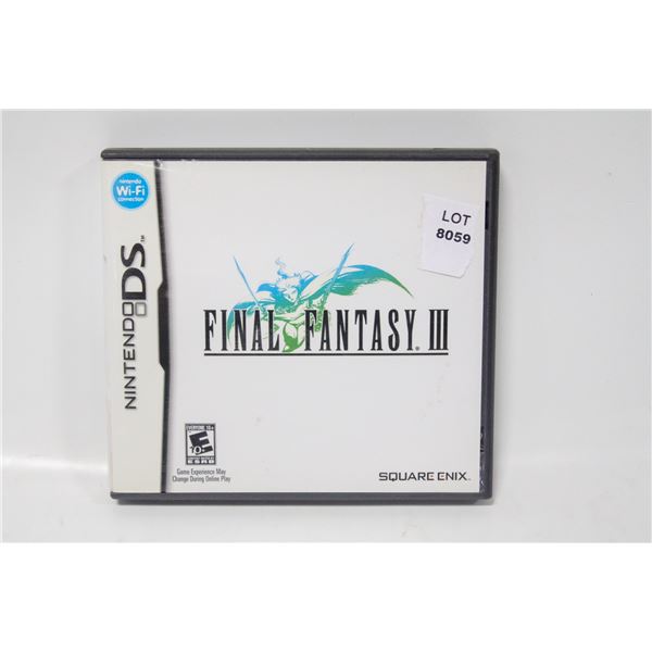 NINTENDO DS FINAL FANTASY III CIB