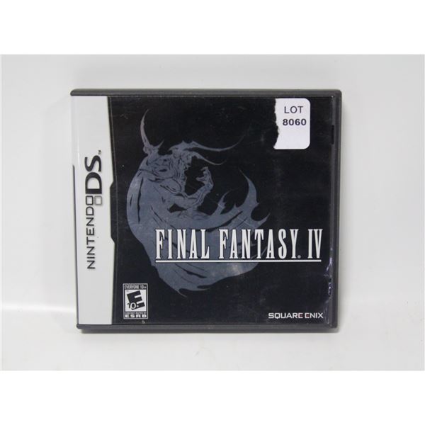 NINTENDO DS FINAL FANTASY IV CIB