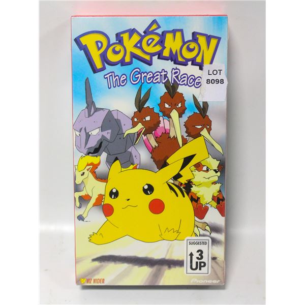 VHS POKÉMON THE GREAT RACE FACTORY SEAL