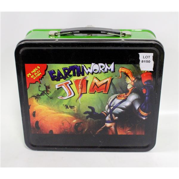 EARTHWORM JIM METAL LUNCHBOX