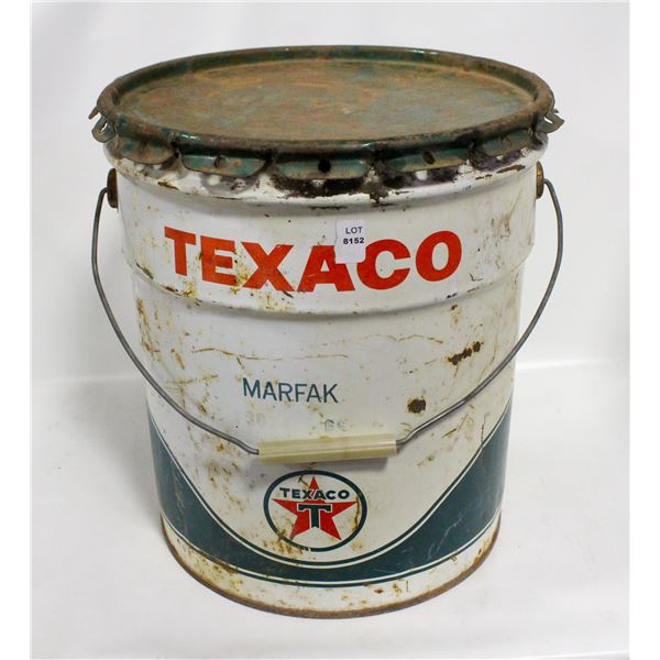 VINTAGE TEXACO MARFAK 5GALLON CAN