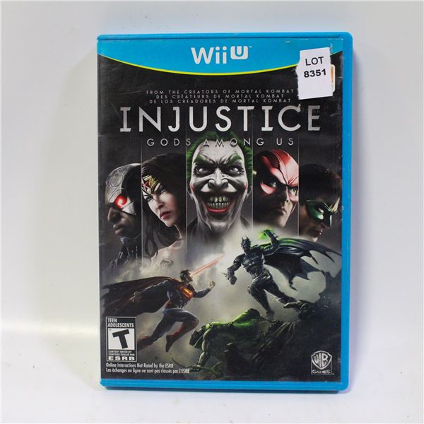 WII U INJUSTICE GODS AMONG US