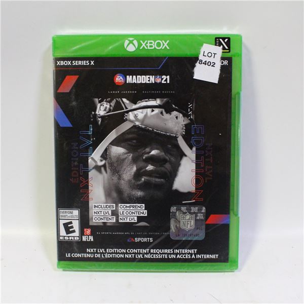 XBOX SERIES X MADDEN 21 FACTORY SEALED