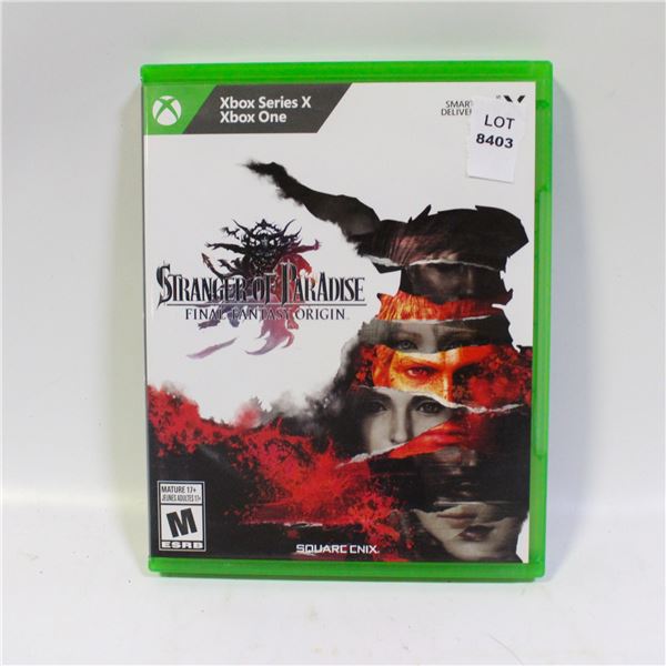 XBOX ONE STRANGERS OF PARADISE FINAL FANTASY