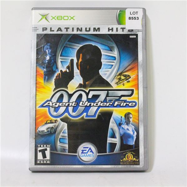 XBOX JAMES BOND 007 IN AGENT UNDER FIRE CIB