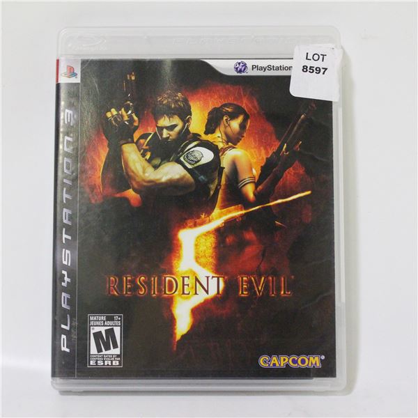 PS3 PLAYSTATION 3 RESIDENT EVEIL 5 CIB