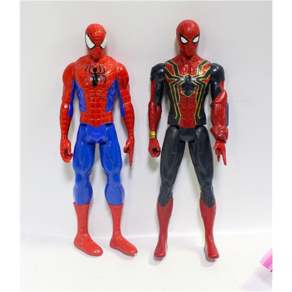 LOT OF 2 SPIDERMAN ACTION FIGURES APPROX 12"