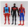Image 1 : LOT OF 3 SPIDERMAN ACTION FIGURES APPROX 12"