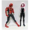 Image 1 : LOT OF 2 SPIDERMAN ACTION FIGURES APPROX 12"