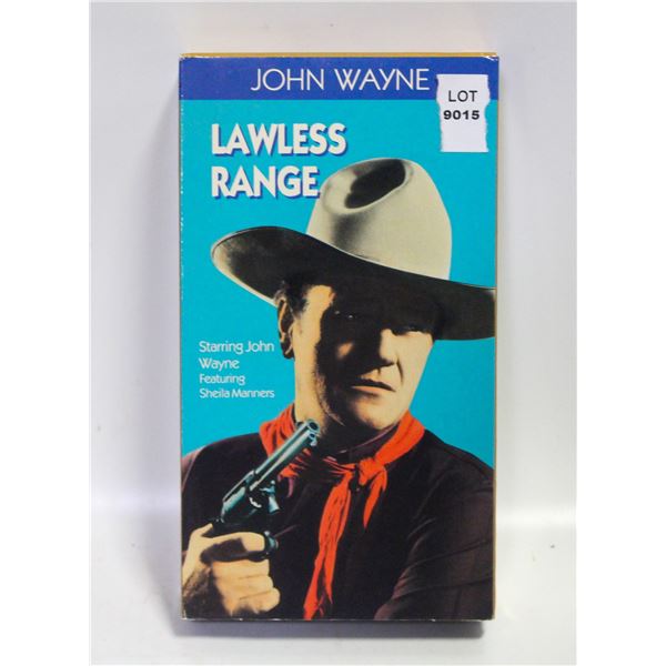 JOHN WAYNE LAWLESS RANGE VHS