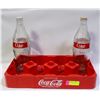 Image 1 : TWO 1.5L GLASS COKE BOTTLE WITH TRAY
