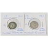 Image 1 : PAIR UK 6 PENCE SILVER COINS 1921/1943