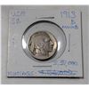 Image 1 : 1913D USA 5 CENTS COIN. BUFFALO NICKEL WITH MOUND