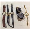 Image 1 : LOT OF 5 ASSORTED VINTAGE WATCHES NEEDS BATT