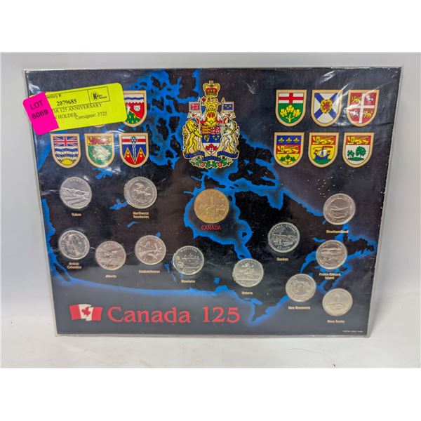 1992 CANADA 125 ANNIVERSARY COIN SET IN HOLDER