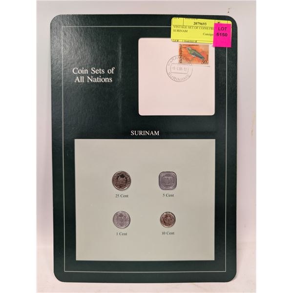 VINTAGE SET OF COINS FROM SURINAM