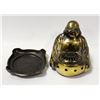 Image 1 : BRASS BUDA INCENSE HOLDER W STAND