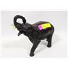 Image 1 : VINTAGE HEAVY CARVED ELEPHANT STATUE