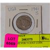 Image 1 : 1941 USA SILVER 5 CENT COIN