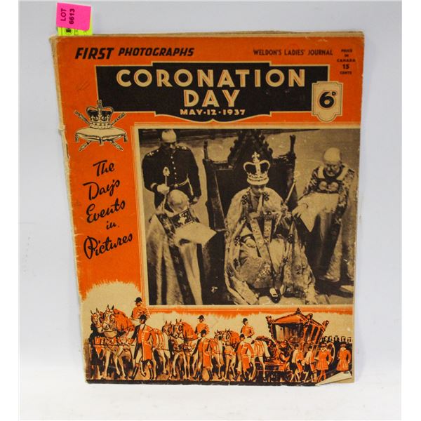 1937 CORONATION DAY PICTURE BOOKLET