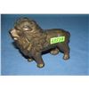 Antique cast iron lion bank