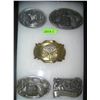 Collection of vintage figural belt buckles