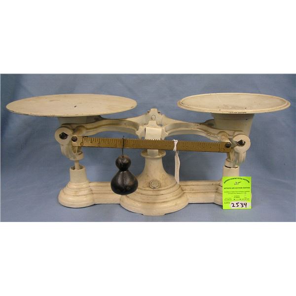 Antique cast iron scale
