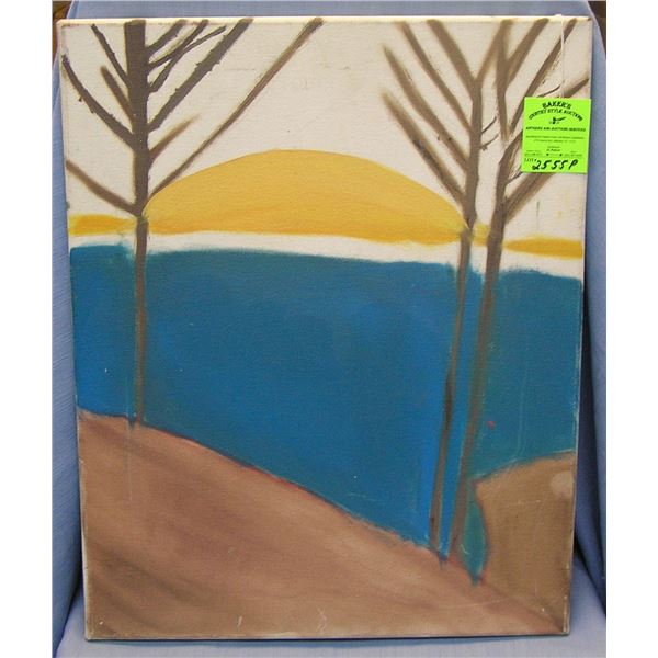 Modern South West style oil on canvas painting